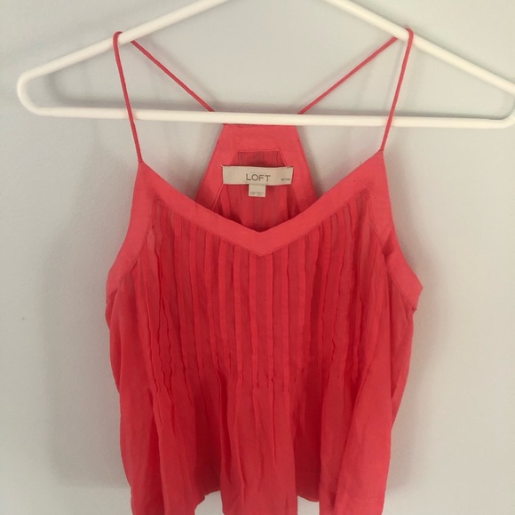 LOFT Flowy Coral Top - Picture 2 of 5